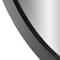 Classic Black Oval Metal Framed Beveled Vanity Wall Mirror - 23" x 29"